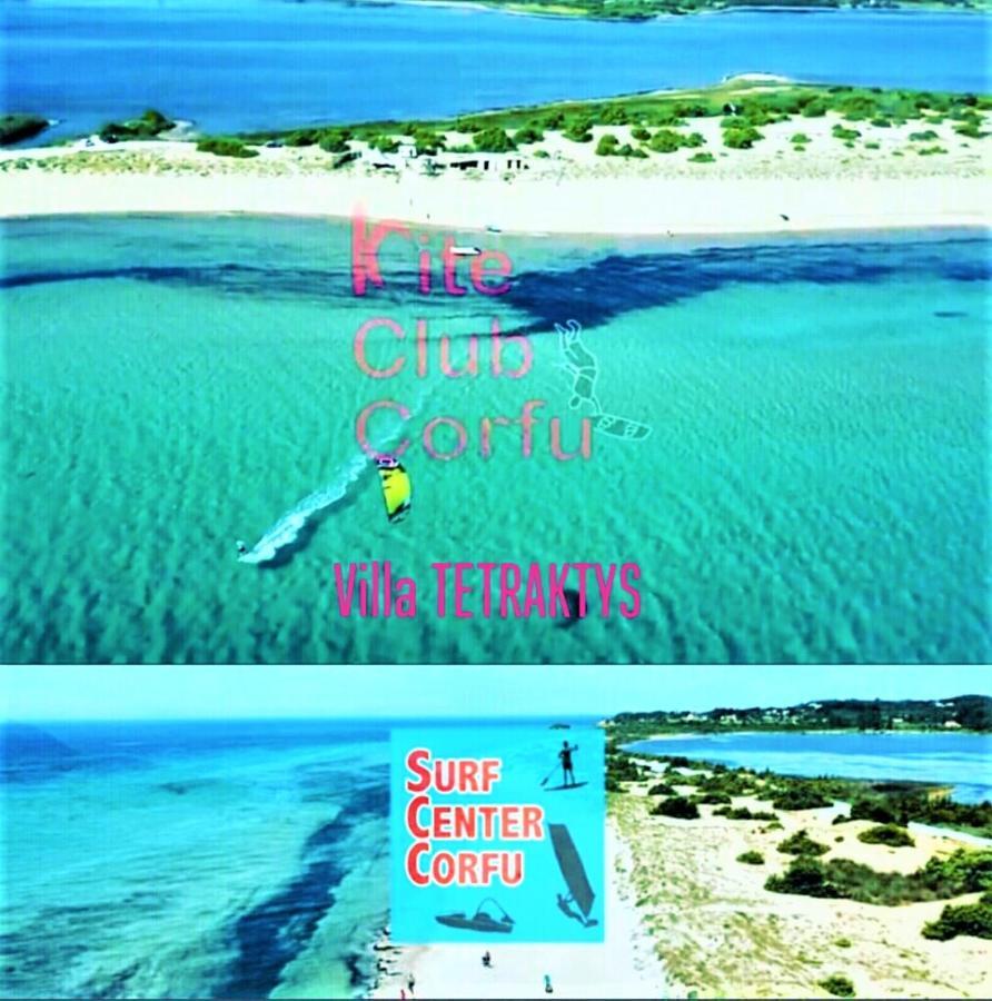 Tetraktys Estate Beachside Υδωρ Agios Matthaios  Ngoại thất bức ảnh